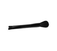 LIFKOME Dual-ended U Shaped Nose Contour Brush for Women Soft Nylon Makeup Tool for High Nose Bridge Sculpting Liquid Foundation and Powder Application Plastic Handle Black