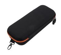 LIFKOME Dual Microphone Carrying Case Featuring Flannel Lining and Plastic Reinforced Breathable Mesh, Orange Lined Mic Storage Pouch for Podcast Equipment and Travel