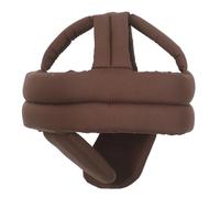 LIFKOME Elderly Protective Head Cap Brown with Ear Guards, Thick Soft Cotton Padded Fall Prevention Hat, Breathable Anti-fall Head Cushion for Seniors Daily Home Safety