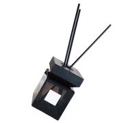 LIFKOME Empty Aromatherapy Essential Oil Glass Bottle Diffuser Set 200ml with White Wax Wood Lid and Reed Sticks, Square Fragrance Bottle Container for Home and Office Aromatherapy