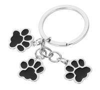 LIFKOME Engagement Dog Paw Keychain Engraved Car Keyring Pendant Charm Fashionable Women Accessory