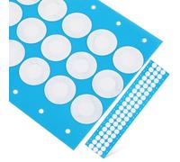 LIFKOME Eptfe Microporous Filter Patches Adhesive Filter Discs for Mushroom Cultivation Jars and Tubs Humidity Resistance Easy to Use for Mycology Kit