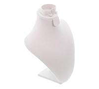 LIFKOME Ergonomic Necklace Display Stand Mannequin Jewelry Holder with Lifelike Bust Design for Showcasing Necklaces and Pendants at Trade Shows and Retail Counters