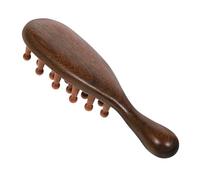 LIFKOME Ergonomic Wood Massage Comb with Handle Wide Tooth No Static Detangler for Wet and Dry Hair Compact Lightweight Scalp for Men and Anti-break Hair Comb