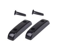 LIFKOME Essential Bass Parts with Softening Feature to Protect Instrument and Hand Thumb Rest 2 Sets Black Plastic for Comfortable Playing and Hand Positioning for Bass Guitar