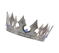 LIFKOME European Acrylic Crystal King Crown for Men Comfortable Fit Regal Tiara for Weddings Birthday Parties Halloween Cosplay and Stage Performances with Baroque Style and Sparkling