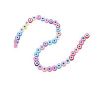 LIFKOME Evil Eye Polymer Clay Beads Flatback Spacer Charms for Jewelry Making DIY Bracelet Necklace Earring Craft Accessories with Protective Symbolism and Versatile Use