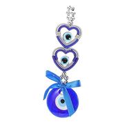 LIFKOME Evil Eye Protection Ornament Cake Decoration Tree Dome Cloak Evil Eye Charm for Car Makeup Costume Round Shaped Plant Saucer Wire Velvet Salon Trolley Plants Basket Rivet Blue CCB