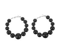 LIFKOME Exaggerated Large Hoop Earrings with Faux Pearl Accents Statement Round Dangle Jewelry for Women Fashionable Casual and Formal Party Accessories