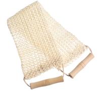 LIFKOME Exfoliating Bath Scrubber Back Strap with Natural Sisal Fiber, Green Body Washcloth for Deep Cleaning and Skin Renewal, Sturdy Shower Back Scrubber for Daily Bathing