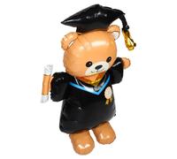 LIFKOME Extra Large Standing Bear Graduation Balloon for Party Decor Memorable Congrats Foil Balloon for Indoor Outdoor Use Graduation Season Decoration for Photo Background and