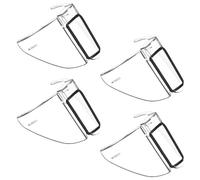 LIFKOME Eyeglass Clear Protector 2 Pairs Side Wings PC Material Transparent Side Shield Safety for Glasses with Side Protection