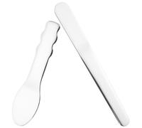 LIFKOME Facial Set 2Pcs 304 Metal Beauty Scoops for Skincare, Lotion and Mask Applicator Tools, Small Cosmetic Spoons for Precise Makeup and Eye Cream Application