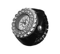 LIFKOME Fashion Diamond Ring Watch and Elegant Jewelry Design for Daily Wear and Special Occasions Featuring Round Dial and Sharp Corner Details Stylish Look