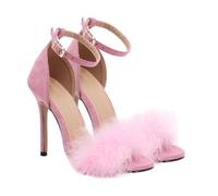 LIFKOME Fashionable Women S Open Toe High Heel Sandals Creative Design with Composite Elastic Insole Comfortable Pumps for Party Wedding Work and Formal Occasions Pink