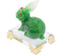 LIFKOME Figurine Bunny Statue Decor Creative Craft for Home Office Tabletop Decoration for Friends Family Safe Material