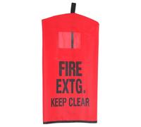 LIFKOME Fire Extinguisher Cover Portable Outdoor Protective Sleeve with Quick Open Design Anti-freeze Red Storage Bag with Inspection Window for Cold Weather Safety
