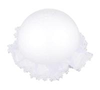 LIFKOME Floral Bouquet Holder Half Sphere with Silver Lace Handle Durable Bridal Bouquet Holder for Artificial and Fresh Flowers DIY Wedding Flower Stem Support for Engagements and Parties