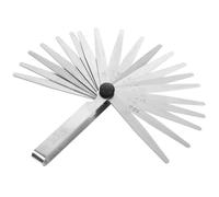 LIFKOME Flower Stainless Steel Feeler Gauge Dual Marked Imperial and Metric Gap Measuring Tool with Scale for Mechanics Engineers Designers Foldable Corrosion-resistant Thickness Gauge