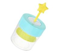 LIFKOME Foaming Face Cleanser Maker Small Plastic Facial Foamer Tool with Rebound Press for Shampoo and Shower Gel, Blue Star Design, Suitable for Daily Skincare and Body Cleaning