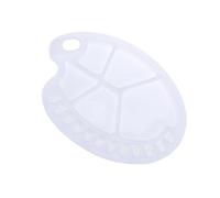 LIFKOME Foot-shaped Watercolor Palette with Thumb Holes 35x25cm Multi-functional Gouache Tray for Artists and Students for Painting and Diy Crafts