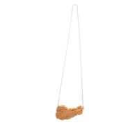 LIFKOME Funny Fried Chicken Necklace for Women Men Stainless Steel Resin Pendant Jewelry Unique Party Accessory for Dancing Clubs Bars Handmade Costume Jewellery
