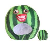 LIFKOME Funny Watermelon Hat Plush Fruit Headwear for Adults Silly Festival Hat Pp Cotton Filling