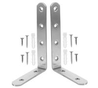 LIFKOME Furniture Anti Tip Kit with Wall Anchors and Angle Brackets for Baby Proofing, 2pcs Cabinet Straps 100x150mm 4mm Thick, Child Safety Earthquake Proofing for Bookcases and Dressers
