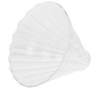 LIFKOME Glass Coffee Filter Dripper 2pcs for Coffee Shops and Home Heat-resistant Thickened Glass with Storage Feature
