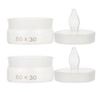 LIFKOME Glass Weighing Bottles with Smooth Surface for Laboratory Use with Lid 2pcs Easy to Use and Sample Weighing in Labs for Chemistry Teaching