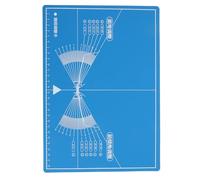 LIFKOME Glasses Frame Adjustment Guide, Eyeglasses Workstation Mat, Plastic Blue, Accurate Nose Pad and Temple Angle Alignment, for Glasses and Eyewear, Home Use for Opticians and Home