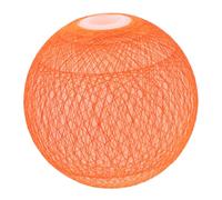 LIFKOME Globe Lamp Shade Replacement Orange Plastic Round Ball Lampshade for Pendant Ceiling Light Warm Color Design for Indoor Decor DIY Fixture Cover