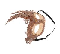 LIFKOME Gold Lace and Secure Fit for Women with Rhinestones, Adjustable Elastic Band Elegant Vintage European Style for Cosplay Events and Halloween Parties