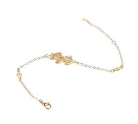 LIFKOME Golden Plated Feng Shui Bracelet with Pi Yao Charm for Unisex Stylish Chinese Wealth Amulet Wristband Lucky Gift for Family and Friends