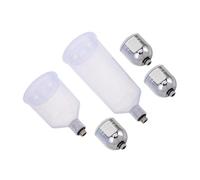LIFKOME Gravity Feed Airbrush Paint Cups Plastic Paint Dispenser Bottles with Threaded Connector Corrosion-Resistant Portable Spray Pigment Containers for Detailed Artwork and Consistent