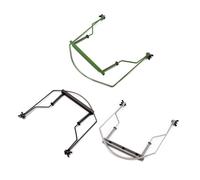 LIFKOME Green 10-hole Harmonica Holder Neck Frame Metal Harmonica Holder Rack Accessory for Mouth Organ Performance and Practice