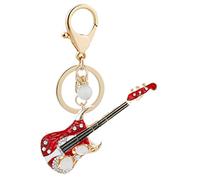 LIFKOME Guitar Keychain Pendant Lightweight Metal Keyring for Boys and Girls Backpack Phone Decoration for Birthdays Christmas and Year Celebrations