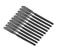 LIFKOME Hair Coloring Accessory 10pcs Plastic Whisks for Salon Professionals Barber Shop Hair Dye Cream Mixing Tool Black
