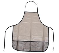 LIFKOME Hairdresser Apron Gray Hair Cutting Cape with Waist Tie Back Wide Neck Styling Cape for Salon Hair Dye and Barber Use Fits Easy to Clean and Reuse