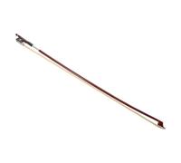 LIFKOME Half Violin Bow for Advanced Students Ebony and Sandalwood with Double Parisian Eyes Smooth Screw Straight Design Stable Flexible Practice Bow for Music Training and Personal Use