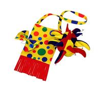 LIFKOME Halloween Clown Costume Set 3PCs Party Props Hat Bag Makeup and Shoes for Cosplay