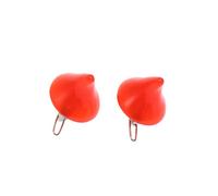 LIFKOME Halloween Devil Horn Hair Clip Stereo Resin Hair Barrettes 2pcs for Party (Red)