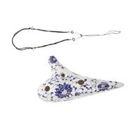 LIFKOME Hand-painted Ceramic Ocarina Wind Instrument for Beginners Practice Musical Instrument for Adults Easy to Play with Smooth Surface Craftsmanship