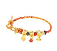 LIFKOME Handcrafted Mahjong Woven Bracelet for Women Braided Rope Wealth and Luck Charm Traditional Chinese Tile Design Jewelry for Mahjong Lovers and Festive Gifts