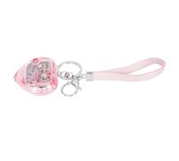 LIFKOME Heart Music Box Acrylic Keychain Miniature Wind-up Decor for Bags and Backpacks Adorable Valentine Day Strap Tune Castle The Sky