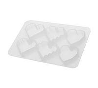 LIFKOME Heart Shape Silicone Jewelry Casting Mold Durable Flexible Pendant Charm Maker for DIY Crafts High Transparency for Christmas Birthday