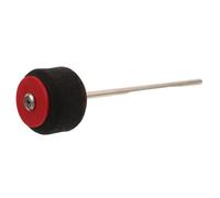 LIFKOME Heavy Duty Felt Kick Drum Beater Head for Bass Pedal Reinforced Jazz Percussion Hammer with Enhanced Bounce and Fast Striking Suitable for Rock and Studio Drummers Red Black
