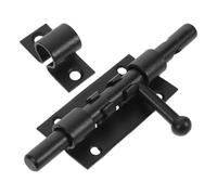 LIFKOME Heavy Duty Stainless Steel Slide Gate Latch with Lock Rust-Resistant Barrel Bolt for Barn Fence Shed Doors Black Finish Secure Outdoor Sliding Door Lock