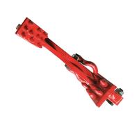 LIFKOME Heavy-Duty Steel Pallet Puller Clamp with Scissor Design Strong Pulling Capacity Labor-Saving Material Handling Tool for Warehouses and Industrial Use Red Finish