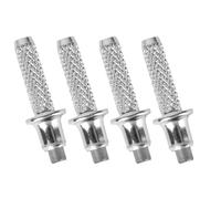 LIFKOME Hiking Pole Replacement Tips 4pcs Silver Tungsten Steel Providing Grip and Stability with Secure Fit, Accessories for Fishing Rods and Hiking Sticks, for Outdoor Trekking